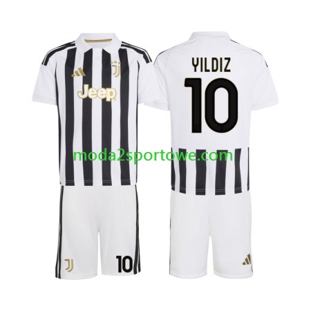 Koszulka Juventus Kenan Yildiz 10 Dziecięcy Domowe Stroje Piłkarskie 2026/27 Krótki Rękaw